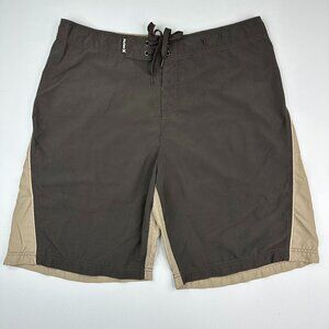 Hurley Men's Brown Tan Surf Swim Board Shorts Size Large/W35.25/L10.5